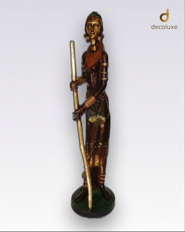 Tribal Lady with Stick