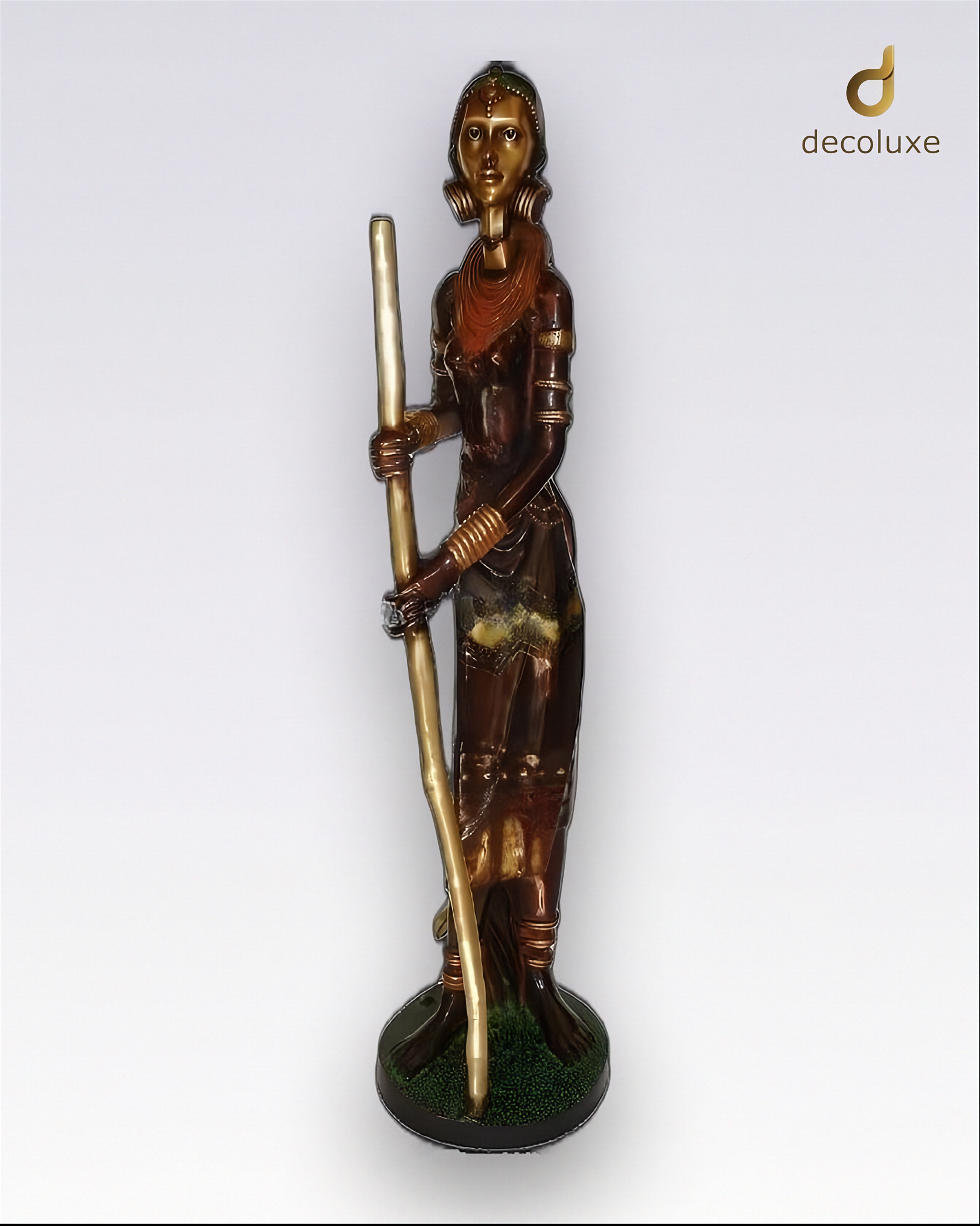 Tribal Lady with Stick - Image 1