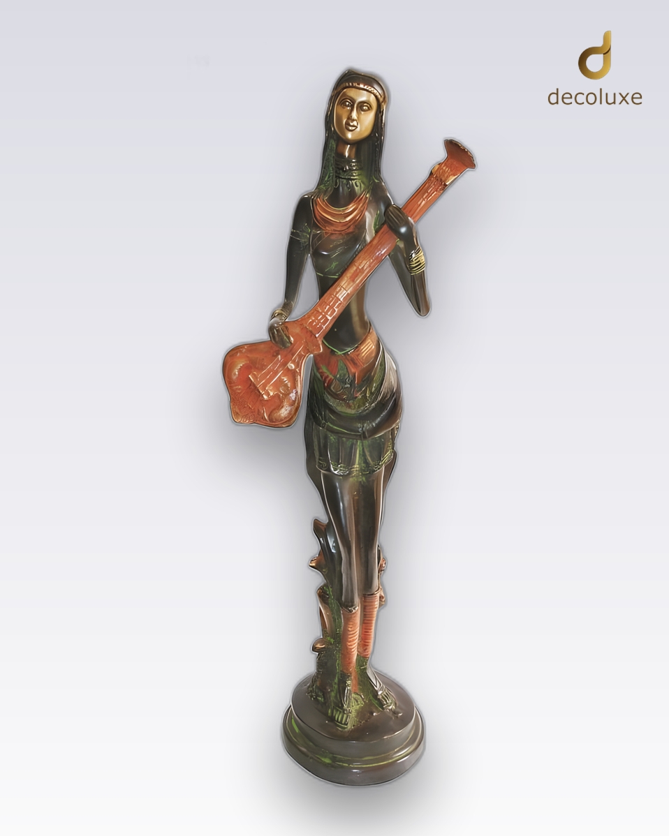 Tribal Lady with Sitar - Image 1