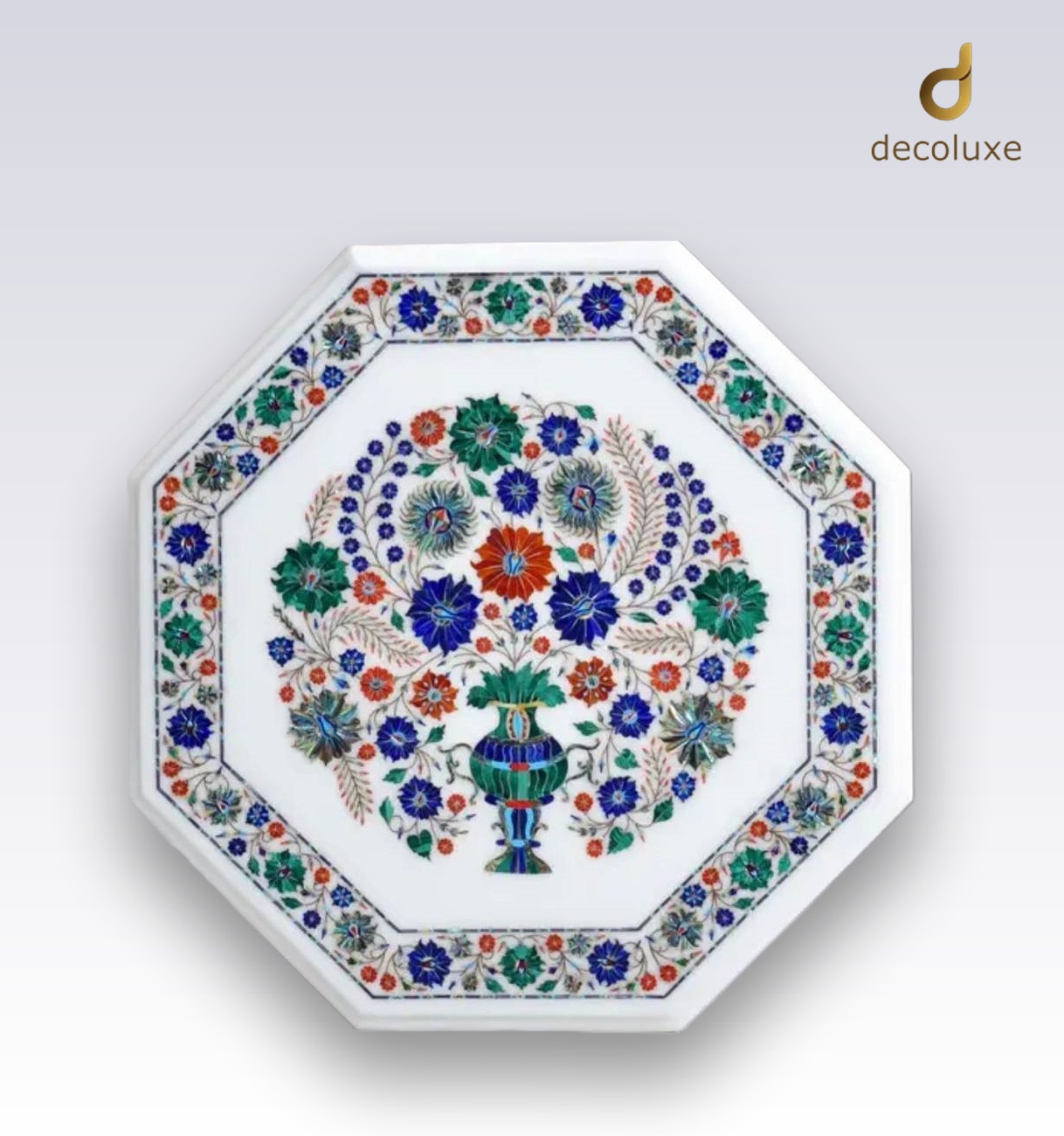 White Octagon Tabletop 24 - Image 1