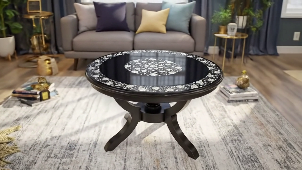Black Circle Tabletop 48 - Image 2