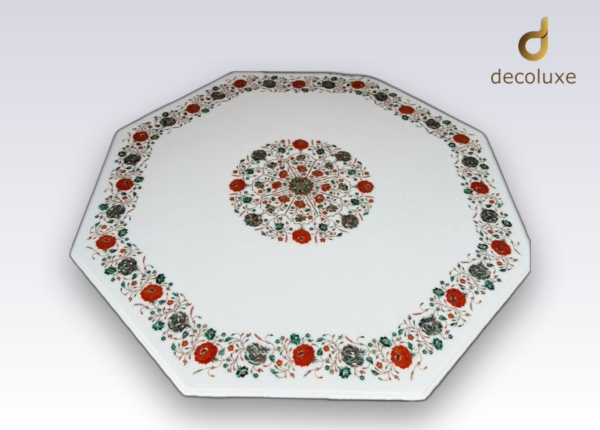 White Octagon Multicolor Tabletop 48